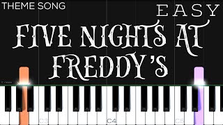 Five Nights at Freddy’s Song  EASY Piano Tutorial [upl. by Dewie]