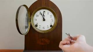 Winding The Sessions Mantle Clock  Tutorial [upl. by Askwith]