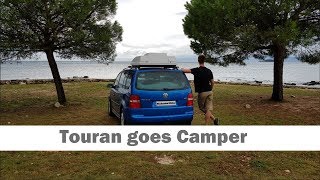 Turn your VanBus into a Camper featuring VW Touran [upl. by Airtemad613]