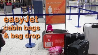 easyJet Cabin Bags and Bag Drop Explained  Manchester Airport [upl. by Naitsabas]