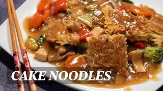 How to Make Chinese Crispy Cake Noodles [upl. by Larson]