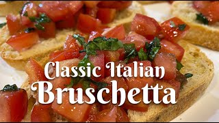 CLASSIC ITALIAN BRUSCHETTA Authentic recipe from Florence Italy [upl. by Lednic213]