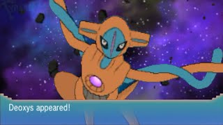 Pokémon Delta Episode Legendary Deoxys Encounter in Space Omega Ruby amp Alpha Sapphire [upl. by Airotal]