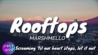 MARSHMELLO  ROOFTOPS LYRICS [upl. by Bixby]