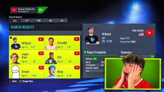 YouTubers in FIFA 22 😱 KSI Dream MrBeast [upl. by Sitoeht212]