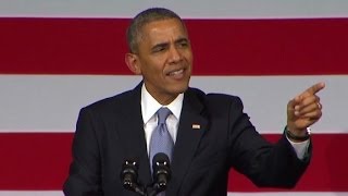 Obama to heckler Youre screwing up my speech [upl. by Lehte646]