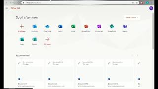Creating and Saving Documents in Office 365 [upl. by Aynotahs470]