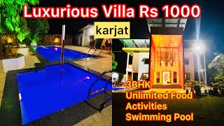 Luxurious Villa in Karjat In just Rs 1000  Best villa in karjat  GV Villa [upl. by Ahseer]