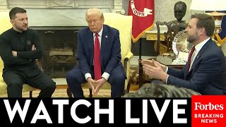 WATCH LIVE President Trump Meets And Ukrainian President Zelensky Have Fiery Meeting In Oval Office [upl. by Imis]