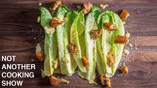 THE ORIGINAL CAESAR SALAD RECIPE [upl. by Elleinnod]