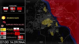 Warsaw Uprising 1944  Every Hour [upl. by Adlar311]