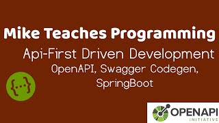 ApiFirst driven development  Using swagger code gen OpenApi amp Spring Boot [upl. by Jonah559]