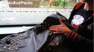 How To Stud A Leather Jacket or Vintage and Punk Clothes With Metal Studs [upl. by Donough]