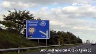 Eurotunnel Folkestone GB  Calais F  HindelangDrive [upl. by Amol]