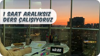 1 Saat Aralıksız Ders Çalış  Gün Batımı ve Motivasyon Artırıcı Müziklerle ✍🏻 [upl. by Ydorb]