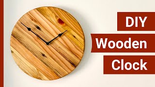 How To Make A DIY Wooden Clock Using Scrap Wood  Beginner Scrap Wood Project [upl. by Theo]