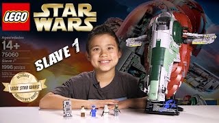 LEGO SLAVE 1  LEGO Star Wars UCS Set 75060 Timelapse Stop Motion Unboxing amp Review [upl. by Denbrook]