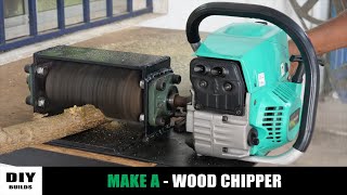 Chain Saw HACK  Make A Wood Chipper  DIY [upl. by Asiar775]