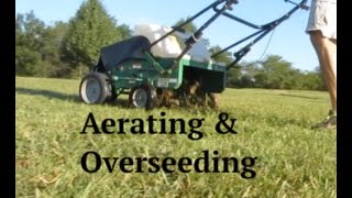 Aerating amp Overseeding a Lawn  How To [upl. by Statis276]