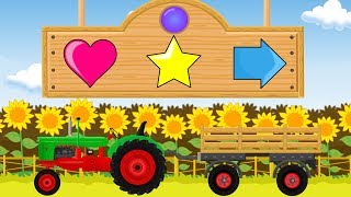 Traktor Bajka Dla Dzieci Kolory i Kształty  Tractor Tale For Children Colors and Shapes [upl. by Deutsch179]