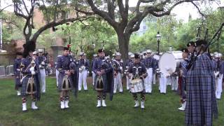 The Citadel Pipe Band plays quotSteam Train to Mallaigquot [upl. by Abbub]