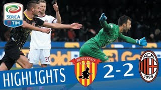 Benevento  Milan 22  Highlights  Giornata 15  Serie A TIM 201718 [upl. by Aissilem]