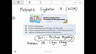 Bab 9 Matematik Tingkatan 4 KSSMPart 1 Peristiwa Bergabung [upl. by Akiemaj]