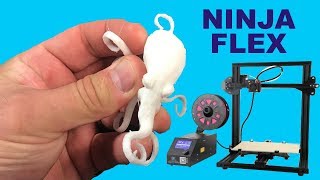 3D Print Flexible Filament on CR10 Mini and Creality Ender 3 [upl. by Nayek]