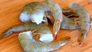 How To Peel And Devein Shrimp [upl. by Enyawud]