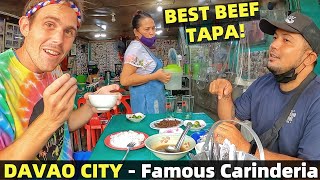 FAMOUS DAVAO CITY CARINDERIA  Best Tapa In The Philippines Speaking Conyo [upl. by Demaggio]