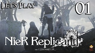 NieR Replicant  Lets Play Part 1 The Book [upl. by Nemsaj]