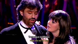 Con te Partiró Sarah Brightman amp Andrea Bocelli tradução [upl. by Virendra]