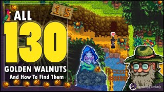 Where To Find ALL 130 Golden Walnuts in Stardew Valley 15 Update  How To Solve The New Puzzles [upl. by Daitzman487]