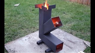 Simple Camping quotRocketquot Stove Build DIY [upl. by Akkeber]