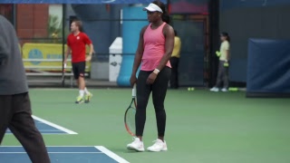 LIVE US Open Tennis 2017 Sloane Stephens Practice [upl. by Ijar]