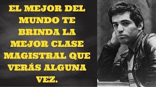 LA MAYOR CLASE MAGISTRAL QUE VERÁS JAMÁS Karpov vs Kasparov Match Título Mundial 1985 [upl. by Dnumsed]