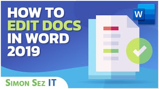 How to Edit Documents in Microsoft Word 2019  MS Word Tutorial [upl. by Annairoc]