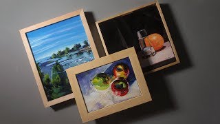 3 Ways to Frame Canvas Panels [upl. by Acimot]