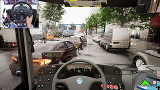 The Bus  Early access gameplay  Dynamic weather  Thrustmaster T300RS [upl. by Anomis]