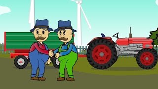 Farmers Brothers and Beet Sowing  Colorful Animations about Tractors For Kids [upl. by Albion]