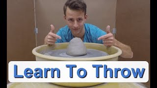 Ceramics  Wheel Throwing For Beginners How to Throw a Cylinder [upl. by Ibok978]