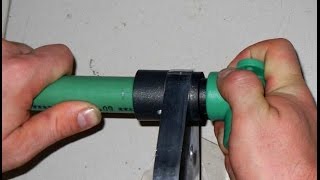 POSTUPAK ZAVARIVANJA PLASTIČNIH CIJEVI ZA VODOVOD PLASTIC PIPE WELDING PROCESS INSTRUCTION [upl. by Aimej]