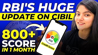 Credit Score MASSIVE Changes  CIBIL 5 New Rules by RBI [upl. by Pol645]