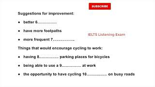 Transport Survey  IELTS LISTENING TEST  SECTION1 [upl. by Adle]