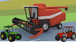 Tractors Farm Machinery Excavators Bulldozer and Street Vehicles for Children  Video For kids [upl. by Lotte906]