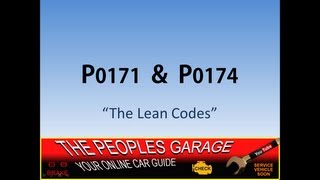 How to Diagnose Codes P0171 amp P0174  Lean Bank 1 amp 2 [upl. by Weinert]