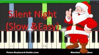 How To Play Silent Night  Easy Piano Tutorial [upl. by Attekram960]