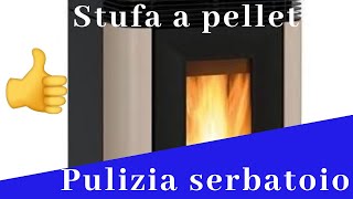 Stufa a PELLET pulizia serbatoio [upl. by Ennaeilsel649]