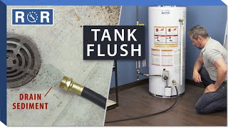 How to Drain amp Flush a Hot Water Tank  Repair and Replace [upl. by Dalton]