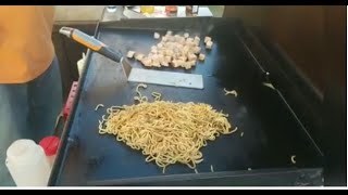 Blackstone Griddle  Hibachi Noodles [upl. by Ynomrah]